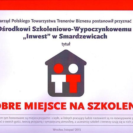 Inwest Osrodek Szkoleniowo-Wypoczynkowy 호텔 스마르드즈비체 외부 사진